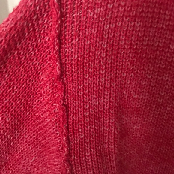 Red Off the Shoulder Free People Sweater, Size M - Picture 6 of 6